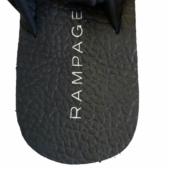 Rampage Black Studded Cushioned Sandals - Picture 3 of 5